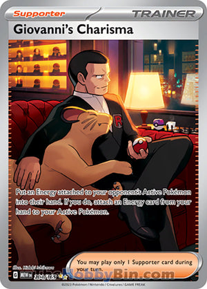 0204 Giovanni's Charisma Special Illustration Rare Pokemon 151