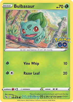 0001 Bulbasaur Common Pokemon GO