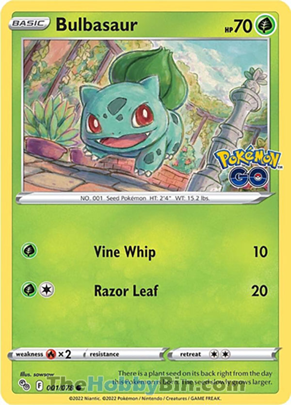 0001 Bulbasaur Common Pokemon GO