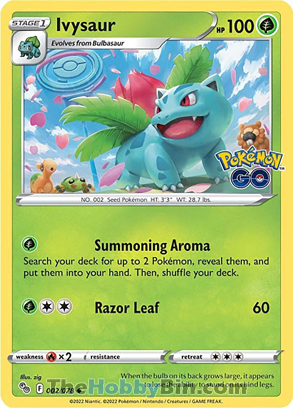 0002 Ivysaur Uncommon Pokemon GO