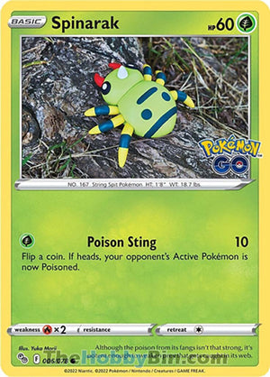 0006 Spinarak Common Pokemon GO