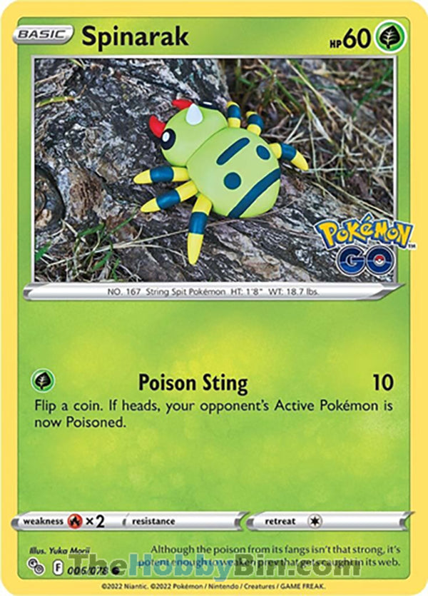 0006 Spinarak Common Pokemon GO