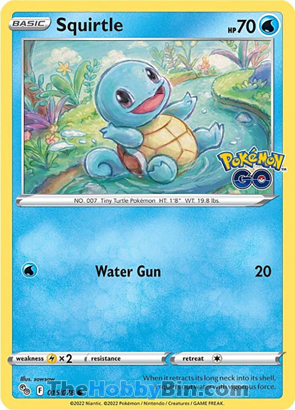 0015 Squirtle Common Pokemon GO