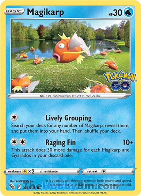 Magikarp Pokemon Go Common #021/078