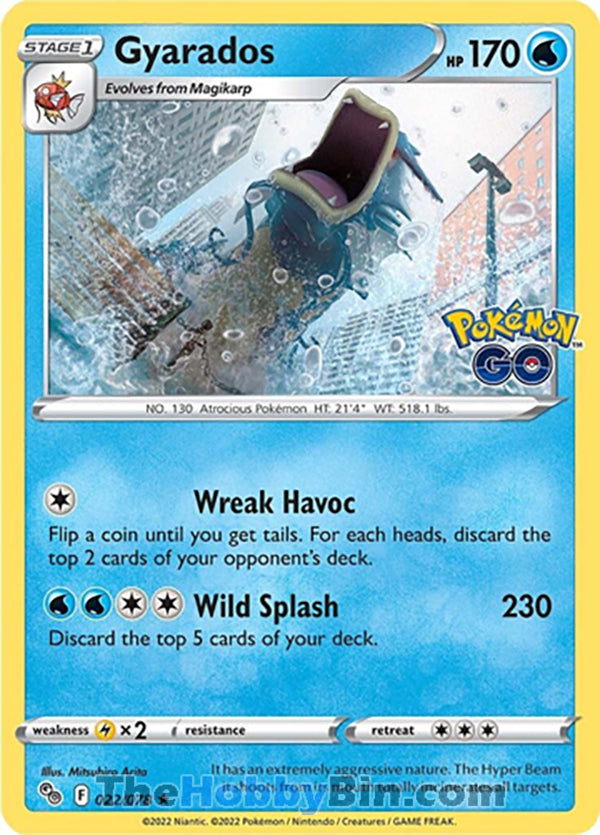 0022 Gyarados Holo Rare Pokemon GO