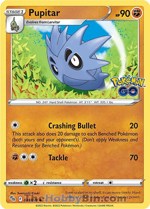0038 Pupitar Uncommon Pokemon GO