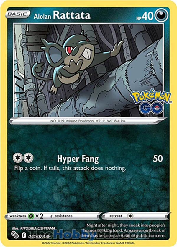 0041 Alolan Rattata Common Pokemon GO