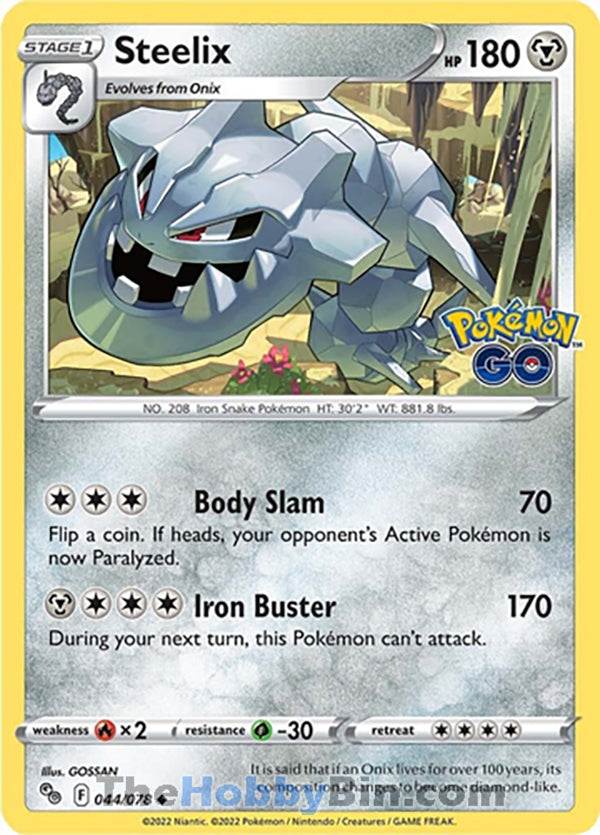 0044 Steelix Uncommon Pokemon GO