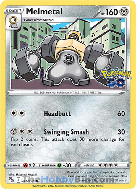 Melmetal Pokemon Go Holo Rare #046/078