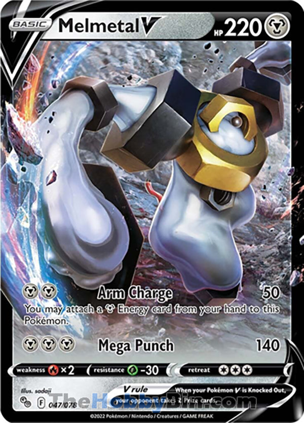 Melmetal V Pokemon Go Ultra Rare #047/078