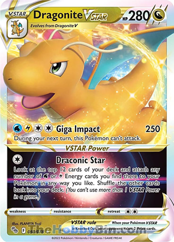 Dragonite VSTAR Pokemon Go Ultra Rare #050/078