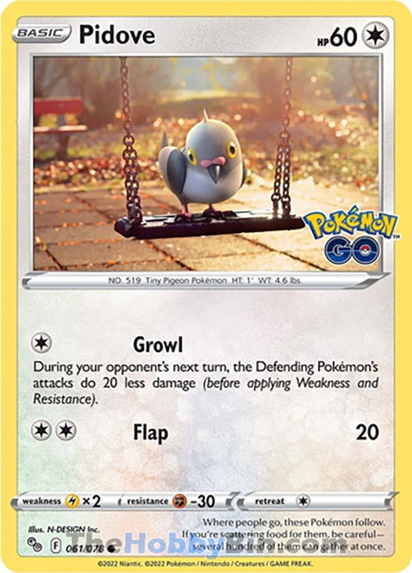 0061 Pidove Common Pokemon GO