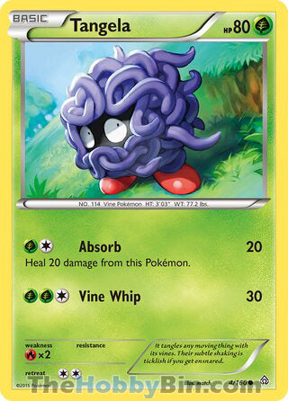 Tangela #4/160 Common - Primal Clash Pokemon card