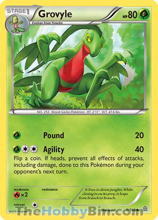 Grovyle Primal Clash Uncommon #7/160