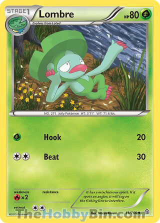 Lombre #11/160 Uncommon - Primal Clash Pokemon card