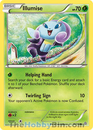 Illumise #18/160 Common - Primal Clash Pokemon card