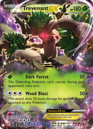 0019 Trevenant EX Ultra Rare Primal Clash