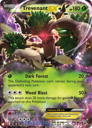 Trevenant EX #19/160 Ultra Rare - Primal Clash Pokemon card