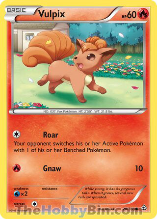 Vulpix #20/160 Common - Primal Clash Pokemon card