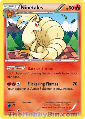 0021 Ninetales Rare Primal Clash