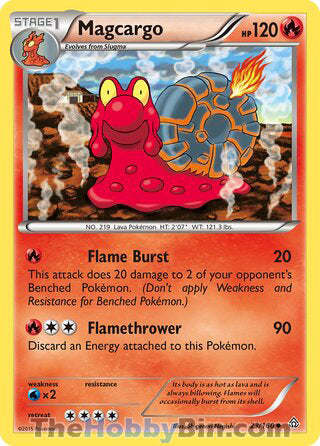 Magcargo #23/160 Uncommon - Primal Clash Pokemon card