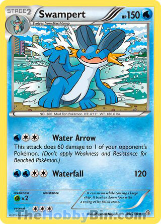 Swampert Primal Clash Rare #35/160