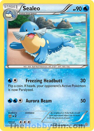 Sealeo #47/160 Uncommon - Primal Clash Pokemon card