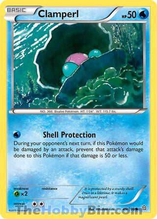 Clamperl #49/160 Common - Primal Clash Pokemon card