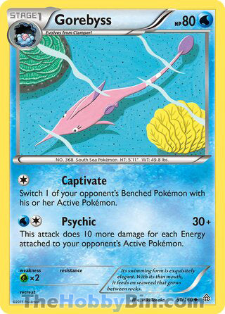 Gorebyss #51/160 Uncommon - Primal Clash Pokemon card