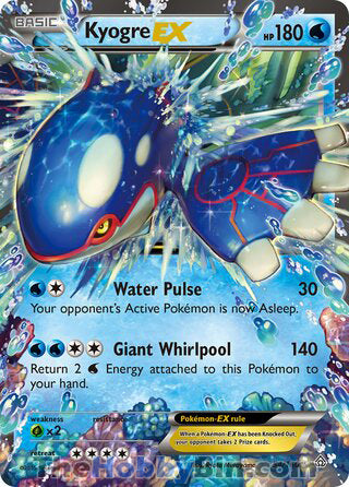 Kyogre EX Primal Clash Ultra Rare #54/160