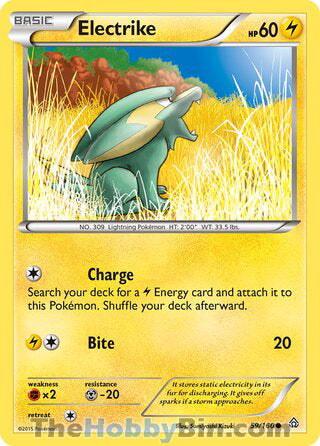 Electrike #59/160 Common - Primal Clash Pokemon card
