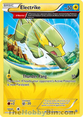 Electrike #60/160 Uncommon - Primal Clash Pokemon card