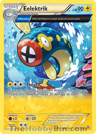 Eelektrik #64/160 Rare - Primal Clash Pokemon card