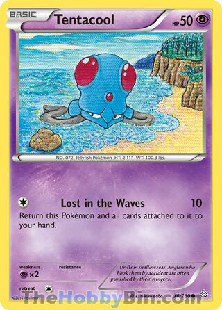 Tentacool #70/160 Common - Primal Clash Pokemon card