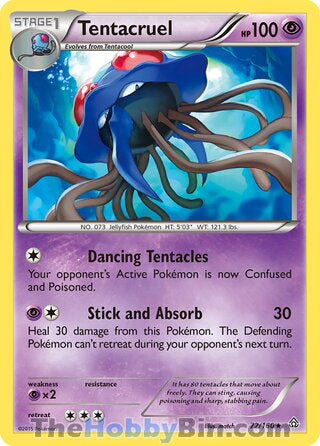 Tentacruel #72/160 Rare - Primal Clash Pokemon card