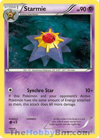Starmie #73/160 Rare - Primal Clash Pokemon card