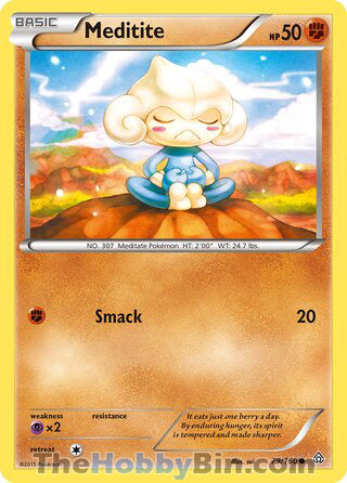 Meditite #79/160 Common - Primal Clash Pokemon card