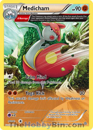 Medicham #81/160 Rare - Primal Clash Pokemon card