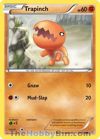 Trapinch #82/160 Common - Primal Clash Pokemon card