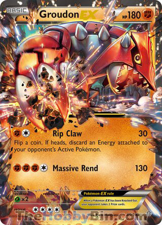 Groudon EX #85/160 Ultra Rare - Primal Clash Pokemon card