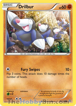 Drilbur #89/160 Common - Primal Clash Pokemon card