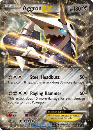 Aggron EX #93/160 Ultra Rare - Primal Clash Pokemon card