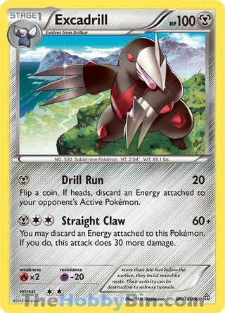 Excadrill #96/160 Rare - Primal Clash Pokemon card