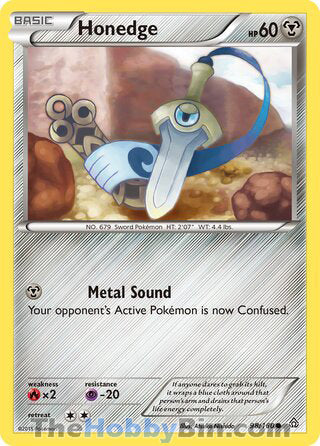 Honedge #98/160 Common - Primal Clash Pokemon card