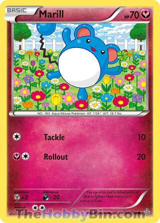 Marill #102/160 Common - Primal Clash Pokemon card