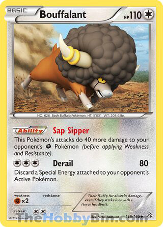 Bouffalant #119/160 Uncommon - Primal Clash Pokemon card