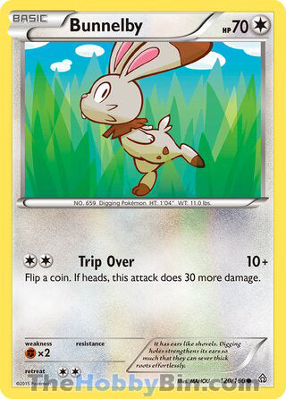 Bunnelby #120/160 Common - Primal Clash Pokemon card