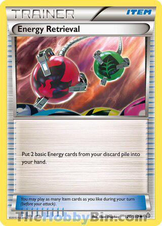Energy Retrieval #126/160 Uncommon - Primal Clash Pokemon card