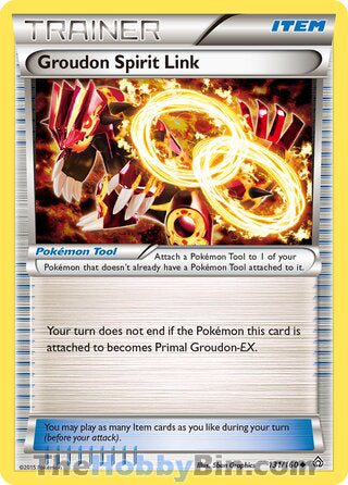 Groudon Spirit Link #131/160 Uncommon - Primal Clash Pokemon card