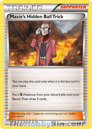 Maxie's Hidden Ball Trick #133/160 Uncommon - Primal Clash Pokemon card